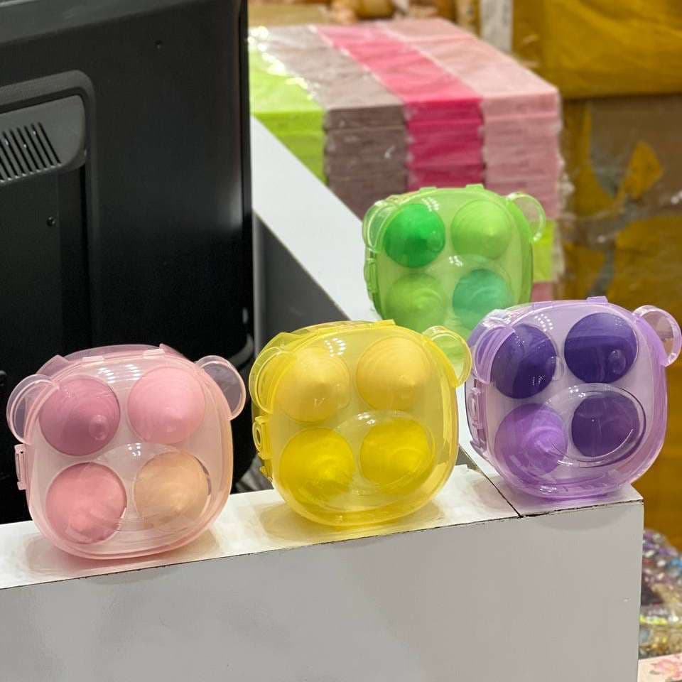 ست پد اشکی 4 عددی خرسی PUFF