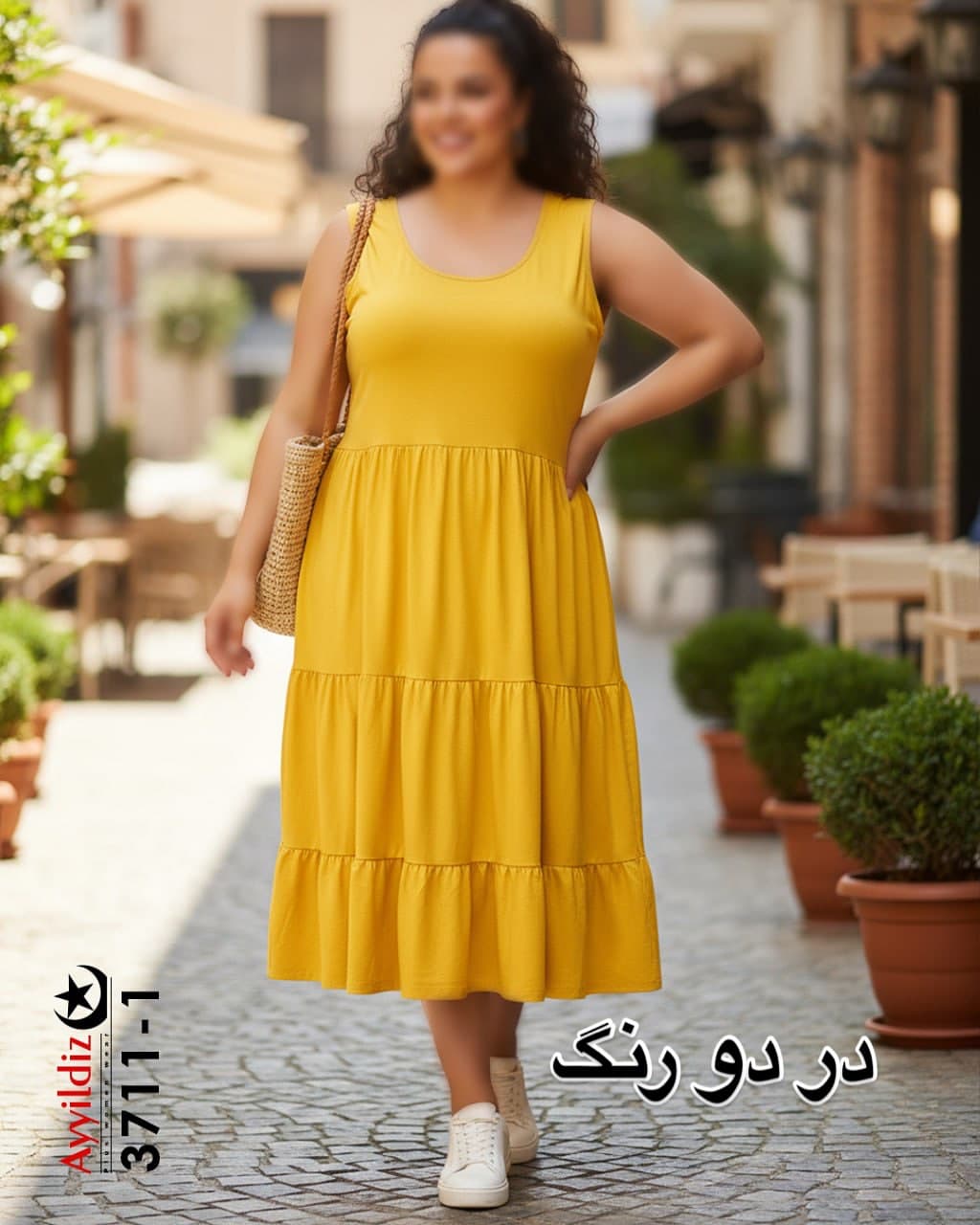 پیراهن/زیر سارافون / راحتی زنانه سایز بزرگ کد 3711