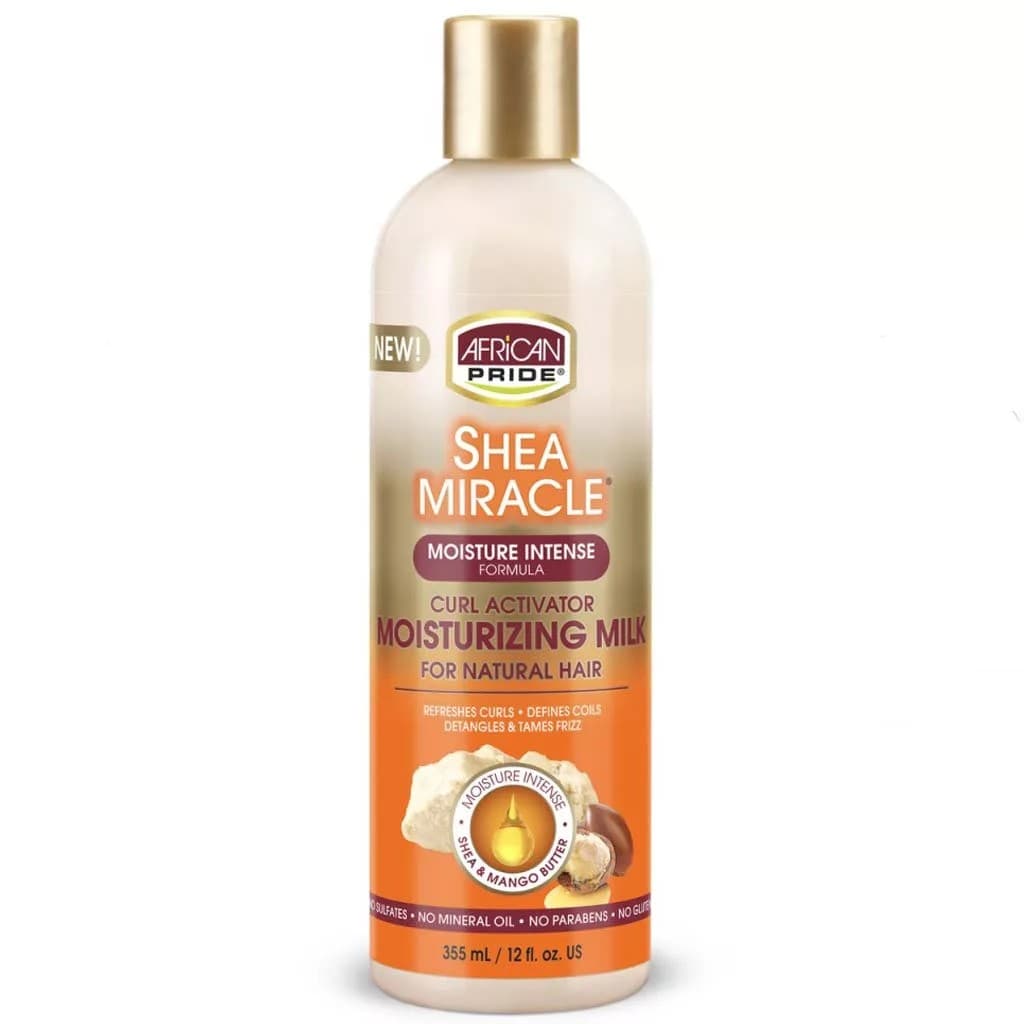 شیر مو اکتیویتور مناسب مو فر طبیعی افریکن پراید مدل Shea Miracle