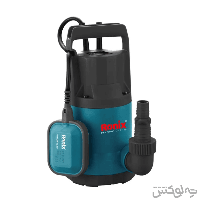 پمپ کف کش بدنه پلاستیکی با پمپاژ 8.5 متری 750 وات رونیکس مدل RH-4037