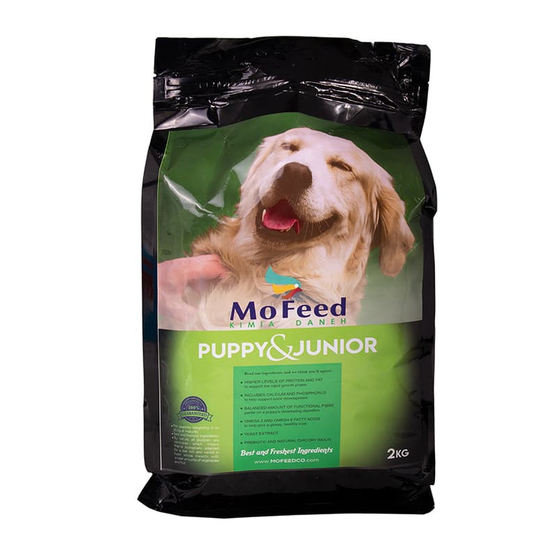 غذای خشک توله و سگ جوان مفید Mofeed Puppy & Junior Dry Food وزن 2 کیلوگرم