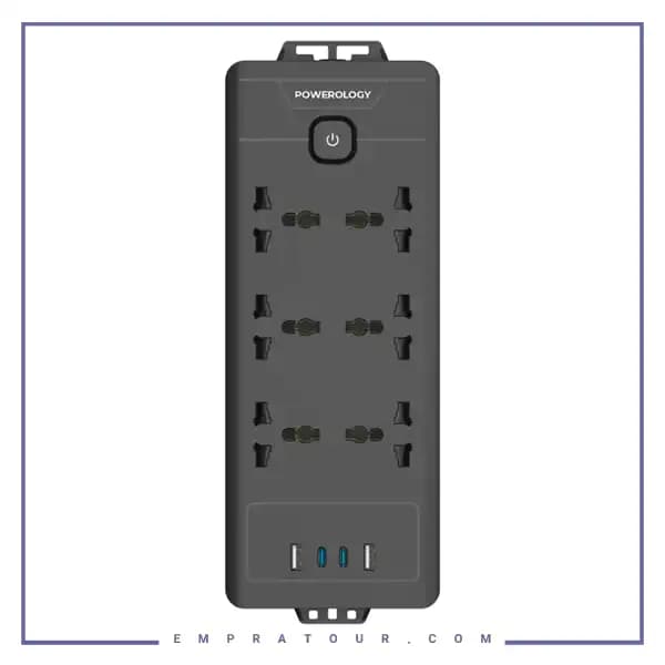 چندراهی برق پاورولوژی Powerology Power Strip PWCUQC034