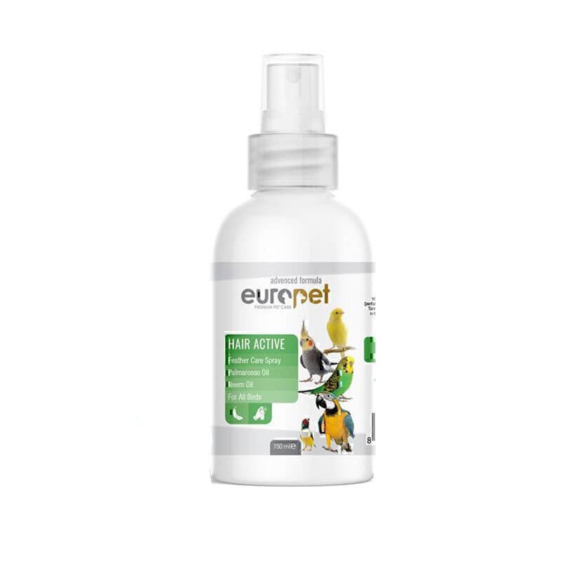 اسپری مراقبت از پر پرندگان یوروپت Europet Hair Active حجم 150 میلی لیتر