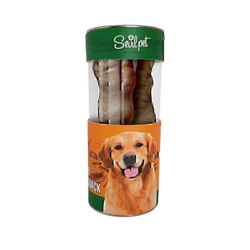 تشویقی پاچه متوسط بره سگ سویل پت Sevil Pet Maxi Lamb Trotter Dog Snack بسته 2 عددی