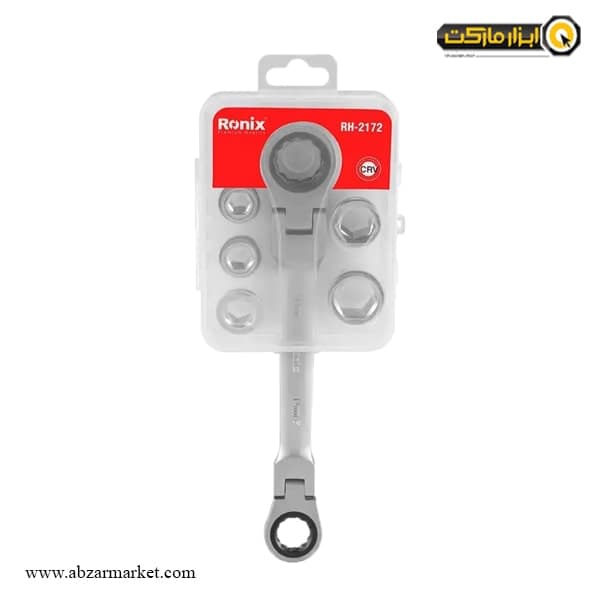 ست آچار دو سر رینگ جغجغه رونیکس تاشو مدل RH-2172