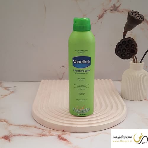 اسپری لوسیون بدن آلوئه ورا برند وازلین aloe soothe