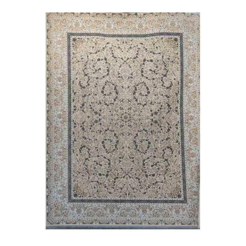 فرش ماشینی 1200 شانه کاشان کد 730 زمینه بژ