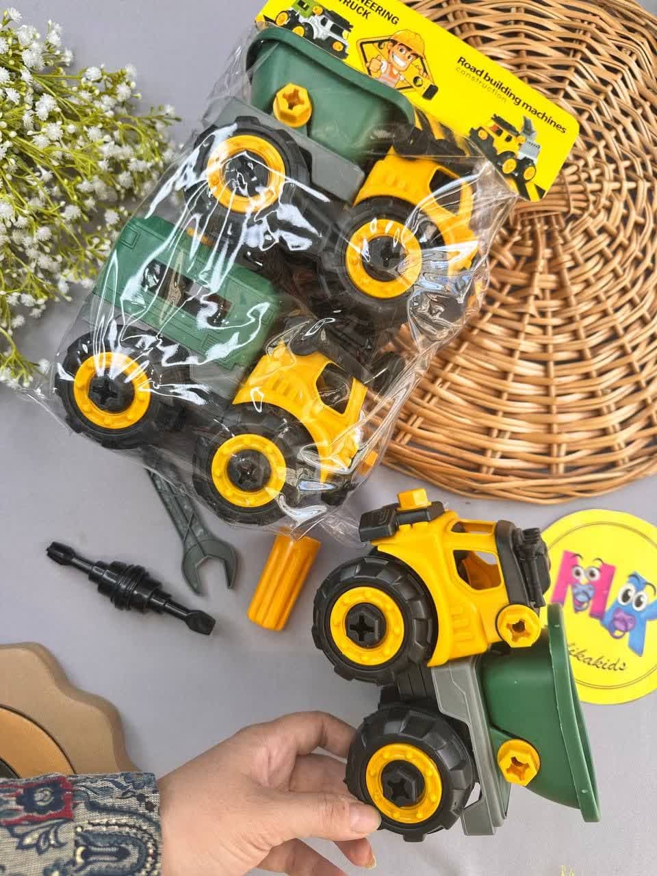 اسباب بازی کامیون راهسازی دوتایی نوزادی و کودک کد 94009