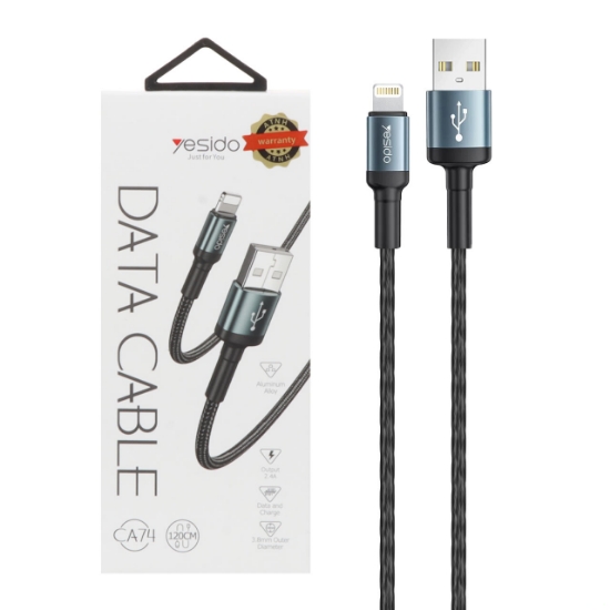 کابل تبدیل فست آیفون یسیدو مدل CA74 به طول 1.2 متر