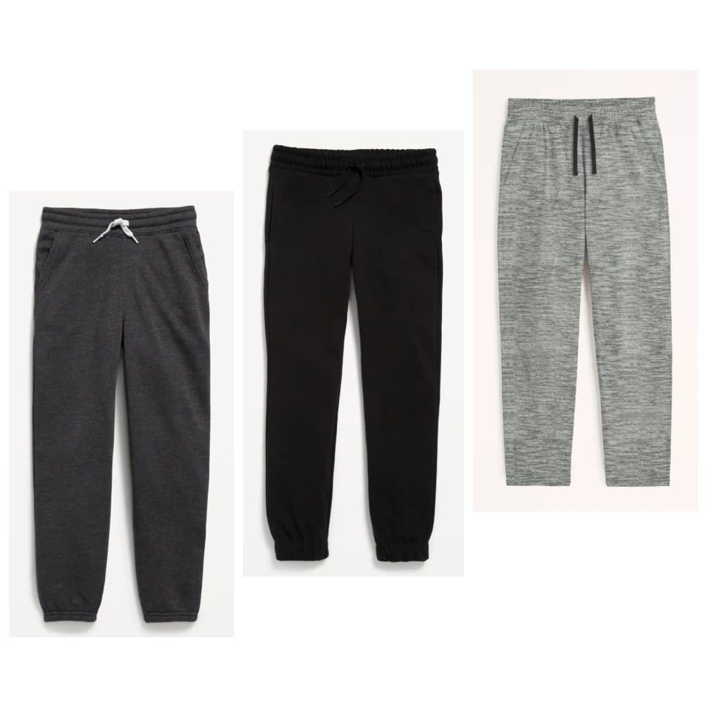 شلوار اسلش تو کرکی پسرانه برند old navy اسپانیا رنگ طوسی و مشکی