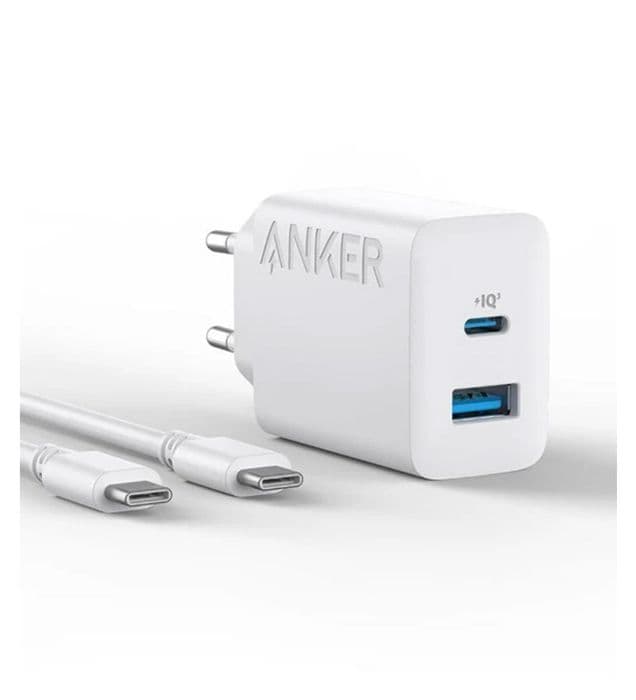 شارژر دیواری 20W انکر مدل PowerPort B2348 به همراه کابل شارژ USB-C به USB-C
