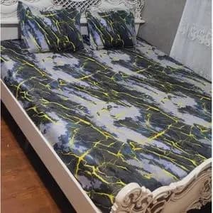 روتختی دونفره روکش تشک دونفره طرح ماربل سنگی