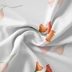 پارچه لباس مدل کرپ بوگاتی گل فانتزی کد 6011308