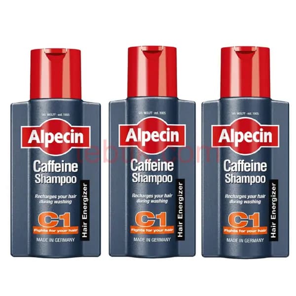 شامپو مو آلپسین کافئین مدل سی وان Alpcin Caffeine C1 حجم 250 میلی لیتر بسته 3 عددی