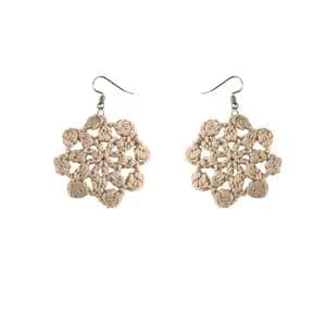 گوشواره دست ساز قلاب بافی - Gosh - 005