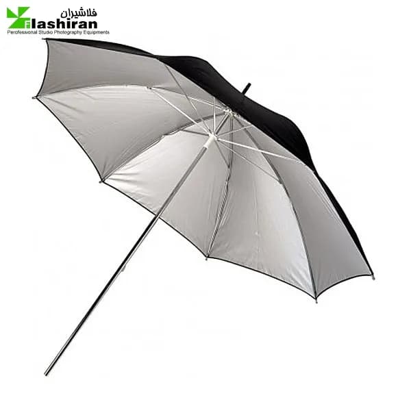 چتر ۱ لایه بازتاب کننده نقره ای / مشکی
