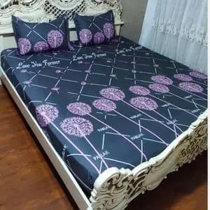روتختی دونفره شاپرک صورتی روکش تشک دو نفره شاپرک صورتی