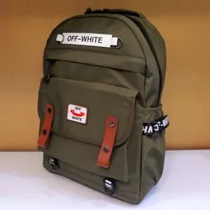 کوله پشتی مدل off White سبز خاص