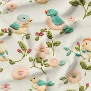 پارچه مخمل روتختی یک نفره پارچه باما طرح 5 بعدی پرنده کد 5013569