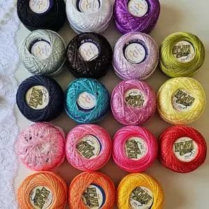 پک 18 عددی نخ ابریشم کاپلن ترک کلاف 130 متری