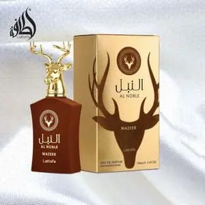 عطر ادکلن مردانه لطافه النبل وزیر (Lattafa Al Noble Wazeer) - ماندگاری و پخش بو عالی - اورجینال - توضیحات مهم