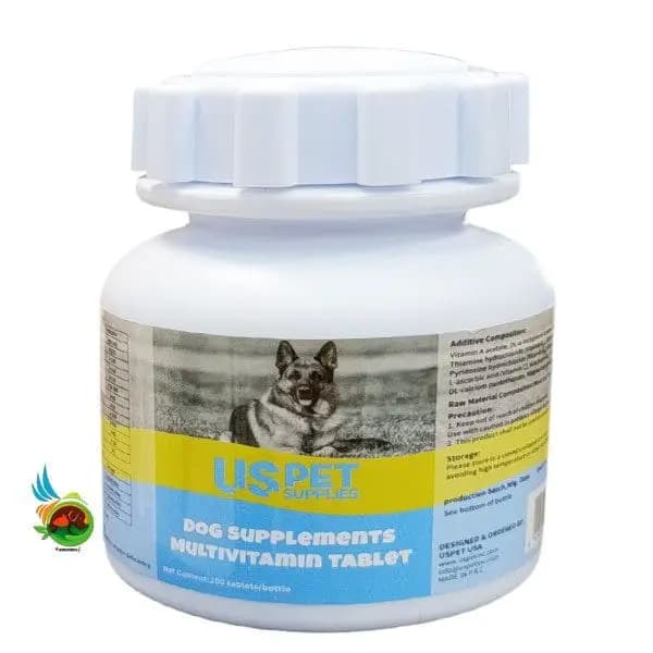 قرص مولتی ویتامین سگ یو اس پت Uspet multivitamin tablet بسته ۲۰۰ عددی