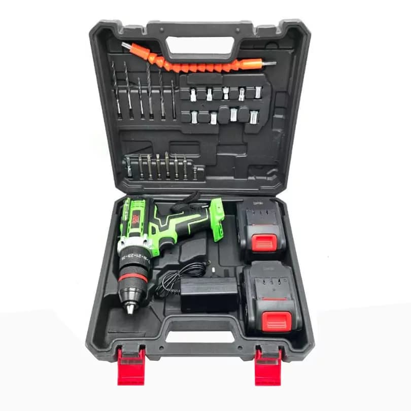 دریل چکشی شارژی صنعتی باس مدلLIFE STYLE -148V مجموعه 25 عددی