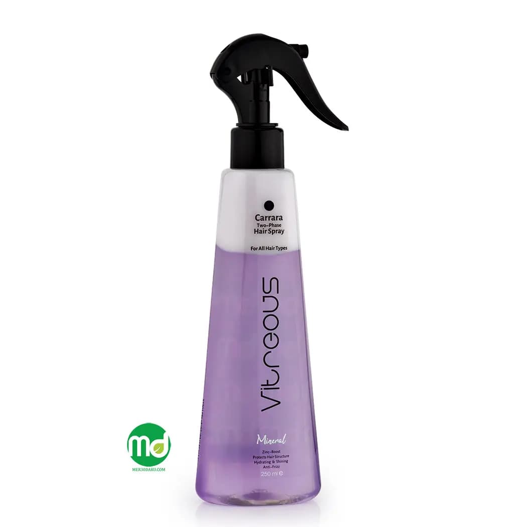 اسپری دوفاز احیا کننده مو ویتروس مدل Carrara حجم 250ml