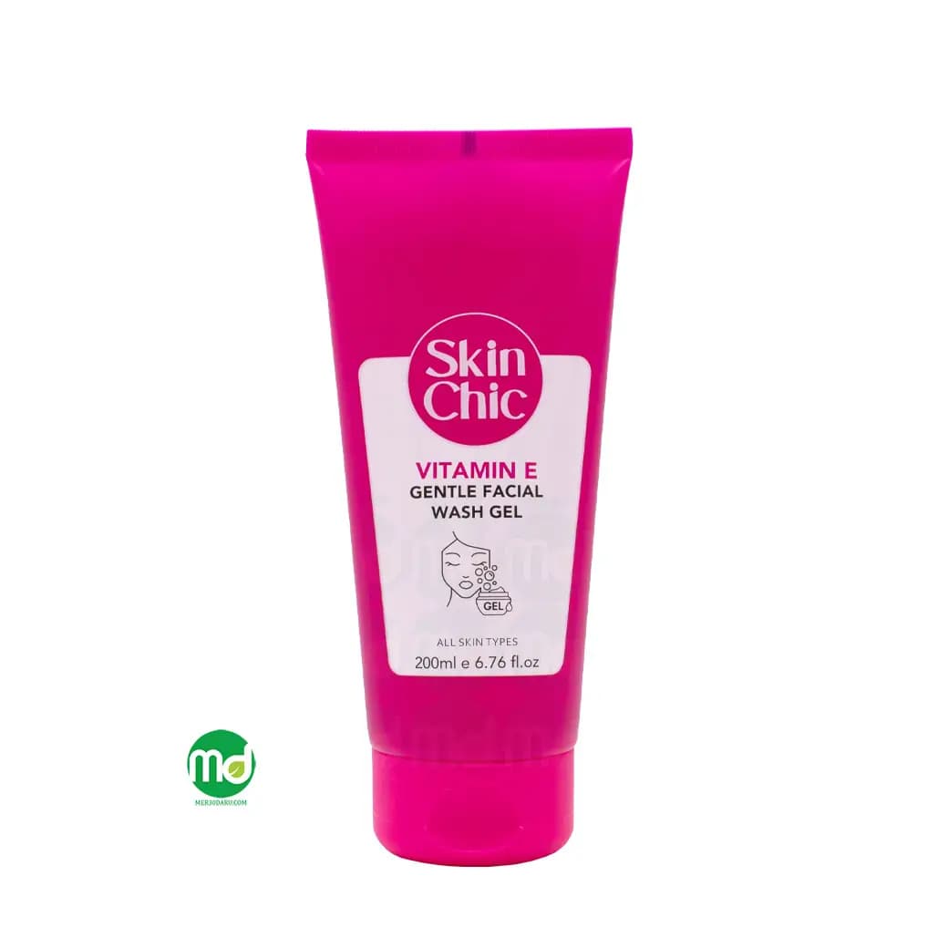 ژل شستشوی صورت ویتامین E اسکین شیک برای انواع پوست 200ml