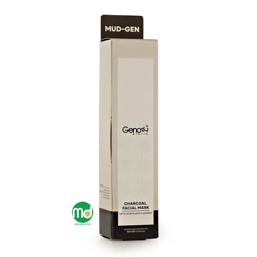 ماسک زغال صورت و گردن ژنوبایوتیک حاوی خاک رس 100ml