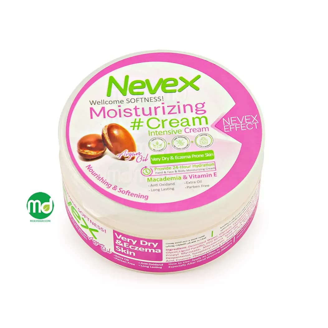 کرم نرم کننده نوکس حاوی روغن آرگان برای پوست اگزمایی 200ml