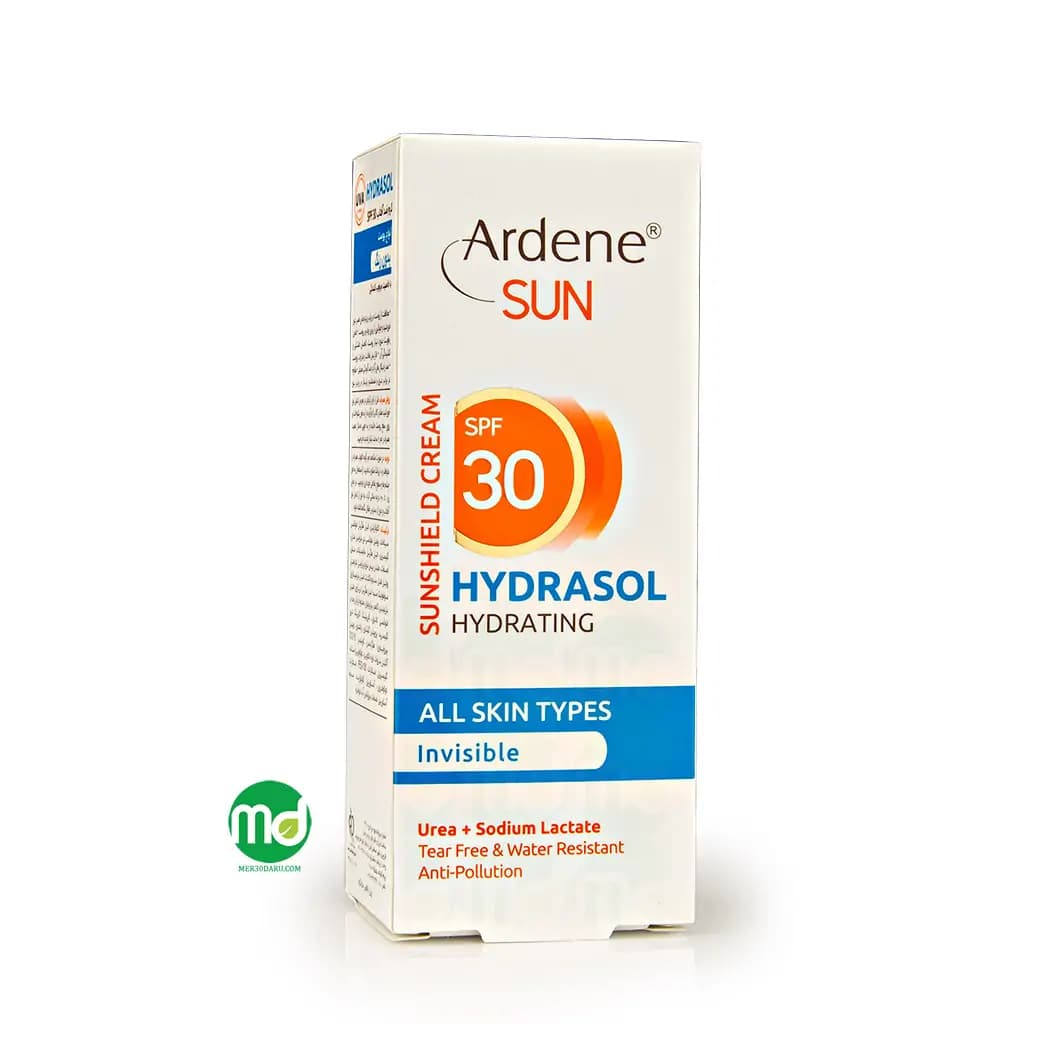کرم ضد آفتاب بدون رنگ مدل Hydrasol آردن SPF 30 برای انواع پوست