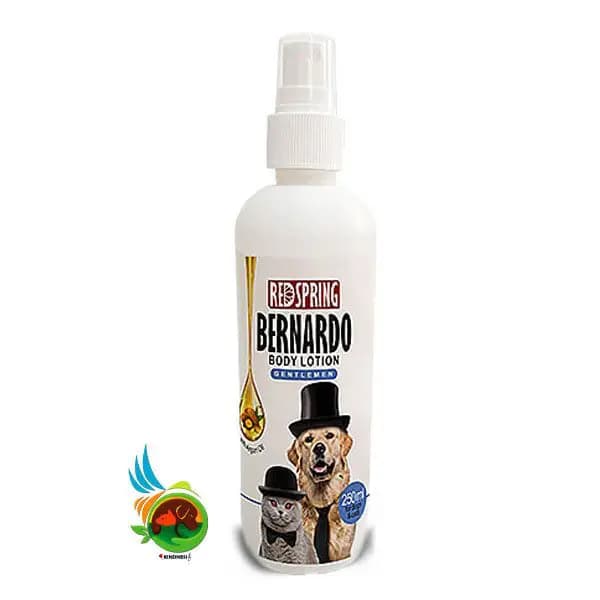 لوسیون بدن رد اسپرینگ برناردو برای سگ و گربه های جنتلمن Redspring bernardo body lotion gentelmen حجم ۲۵۰ میلی لیتر