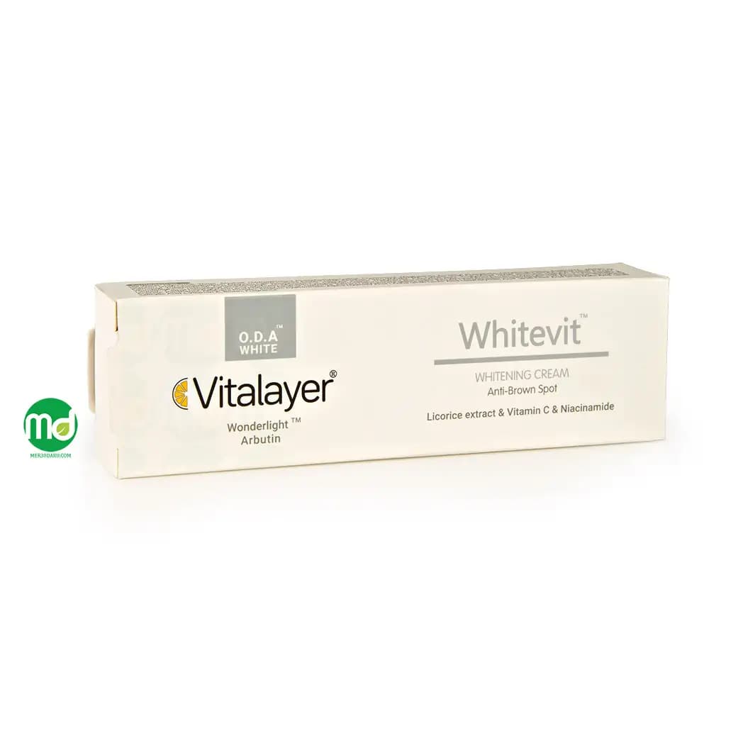 کرم روشن کننده ویتالیر با خاصیت ضد لک و درمان تیرگی پوست 30ml