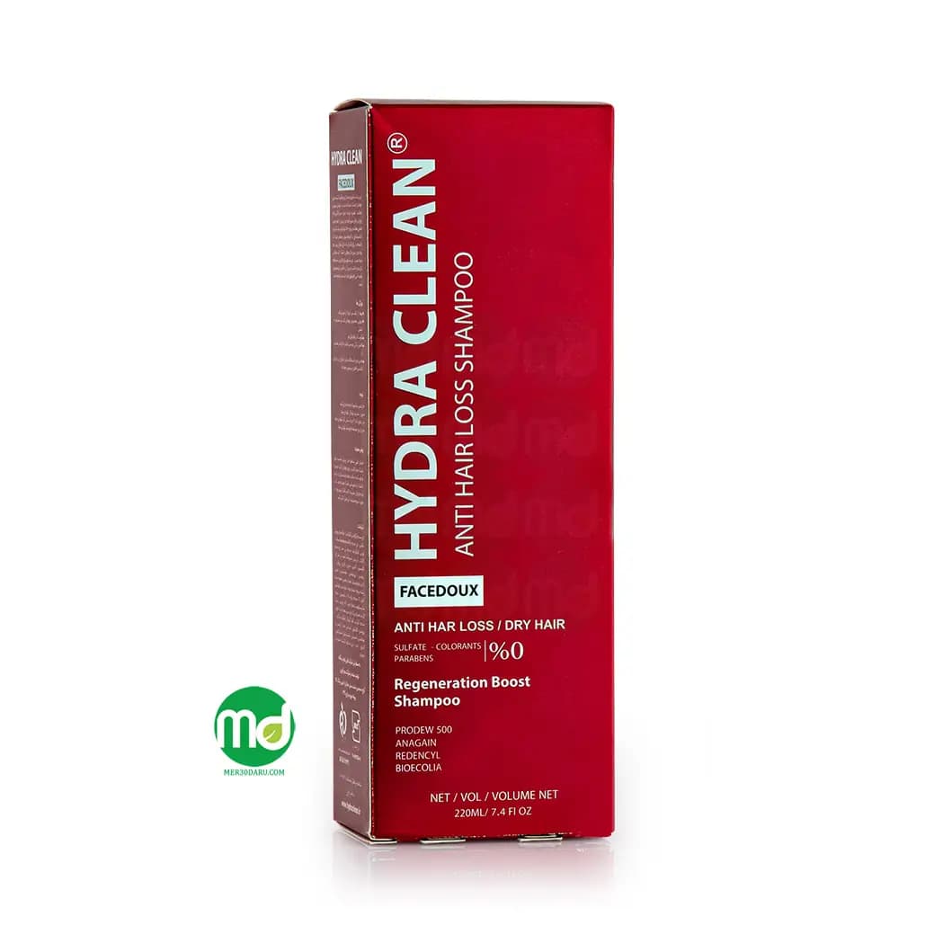 شامپو ضد ریزش موی خشک هیدراکلین فیس دوکس فاقد سولفات 220ml
