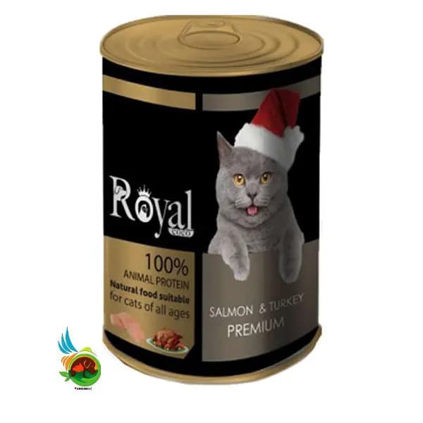 کنسرو پته گربه رویال کوکو با طعم سالمون و بوقلمون Royal coco وزن ۳۸۰ گرم