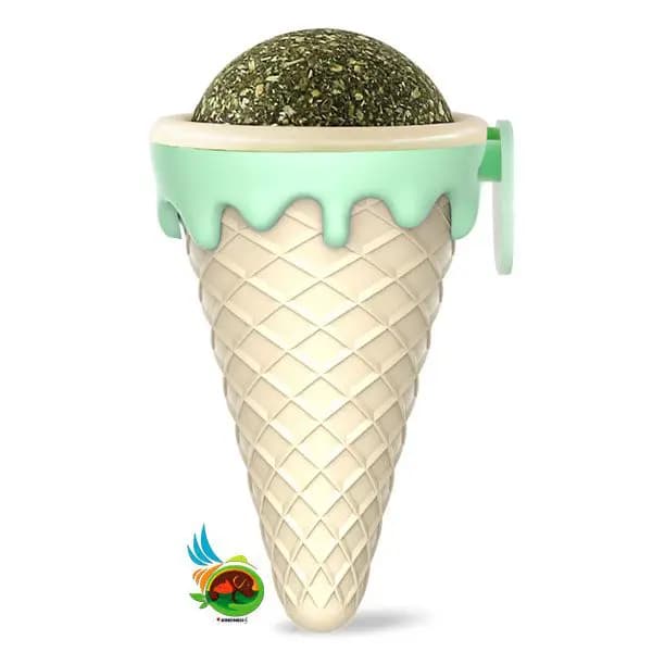 آبنبات کت نیپ دار گربه طرح بستنی