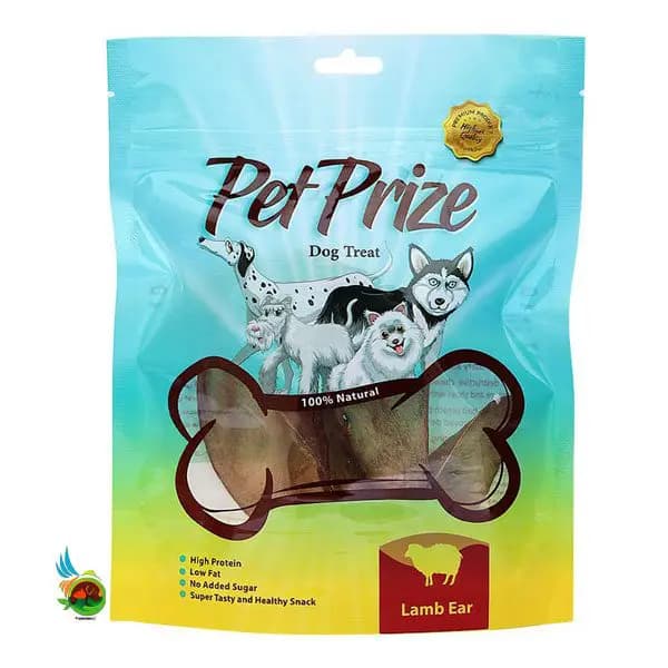 تشویقی گوش گوسفند پت پرایز مخصوص سگ Pet prize lamb ear بسته ۵ عددی