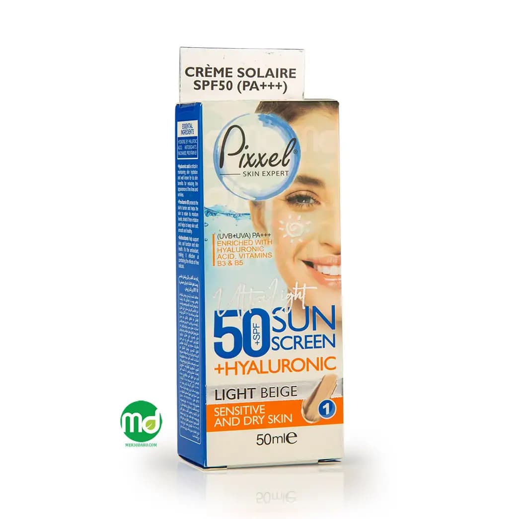 کرم ضد آفتاب رنگی پیکسل مناسب پوست خشک و حساس SPF 50