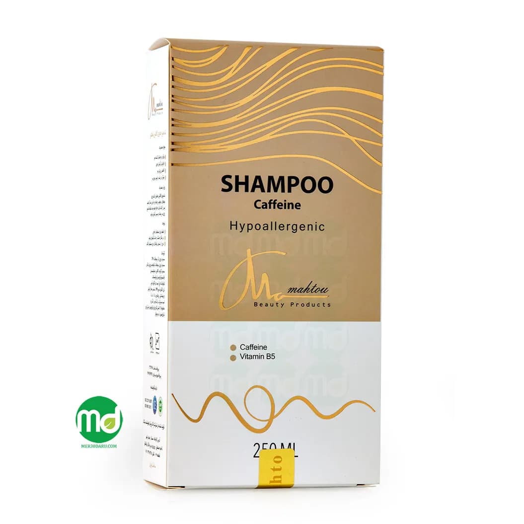 شامپو حاوی کافئین براق کننده مو ماهتو 250ml