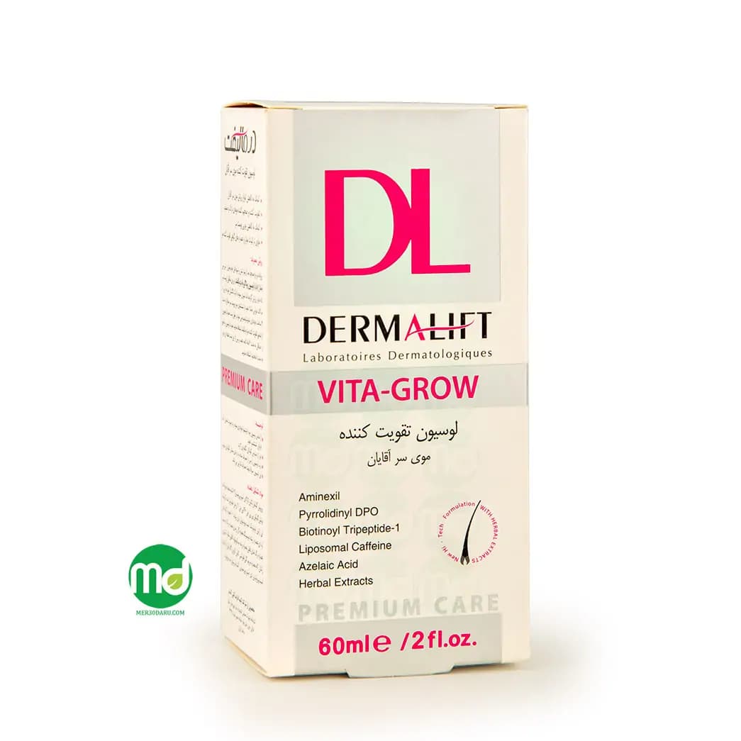 لوسیون تقویت کننده و ضد ریزش موی سر آقایان درمالیفت 60ml
