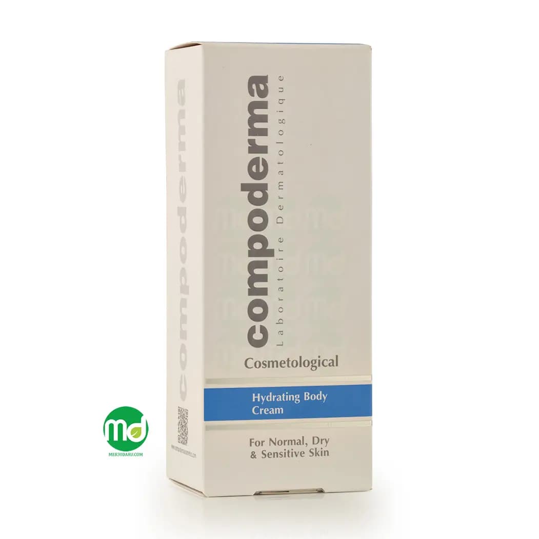 کرم مرطوب کننده بدن کامپودرما برای پوست خشک و حساس 100ml