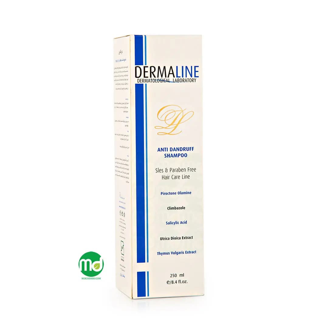 شامپو ضد شوره درمالاین مناسب موهای دارای شوره 250ml