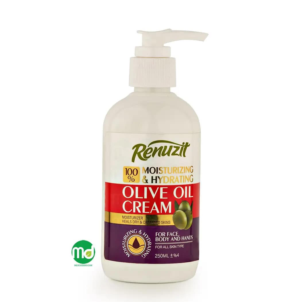 کرم پمپی آبرسان و مرطوب کننده رینوزیت حاوی روغن زیتون 250ml