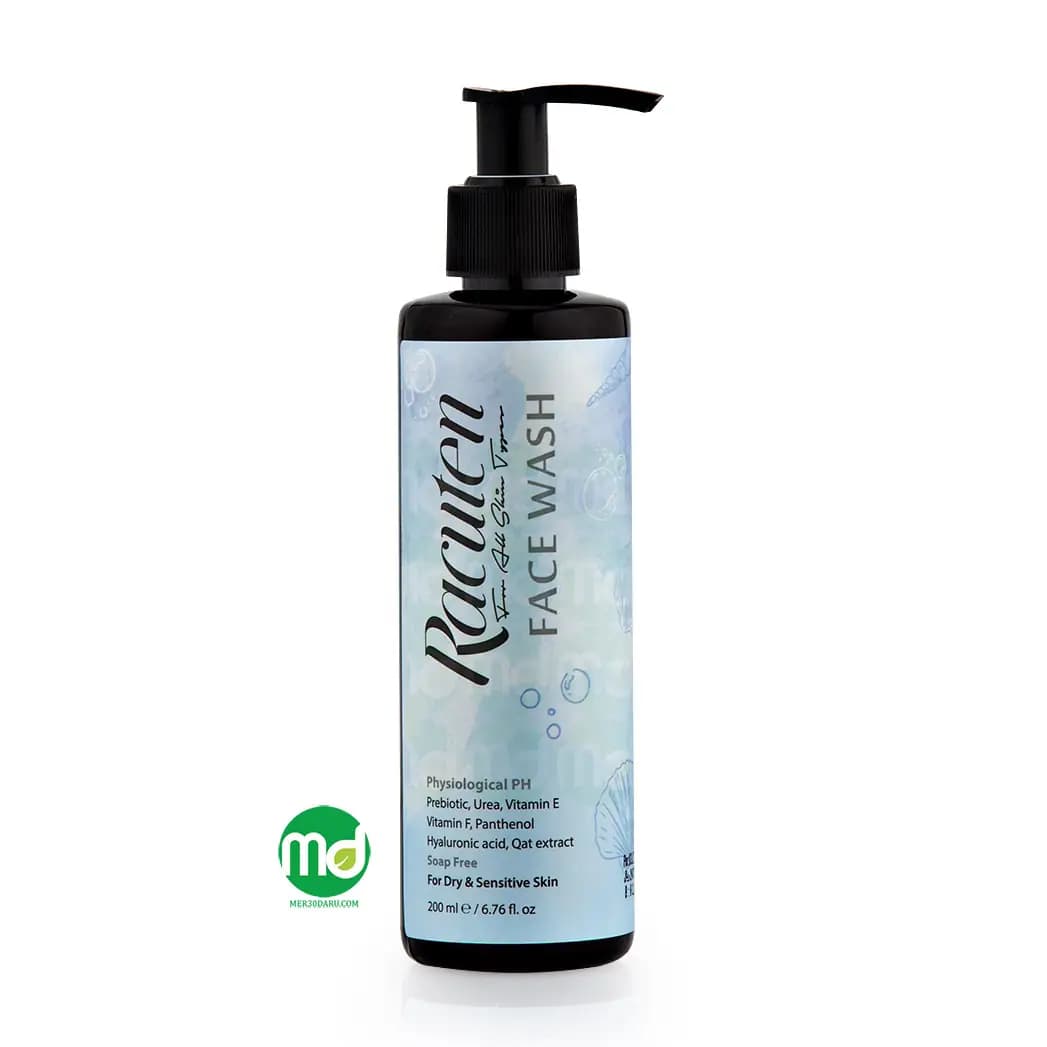 ژل شستشو صورت پوست خشک و حساس راکوتن 200ml