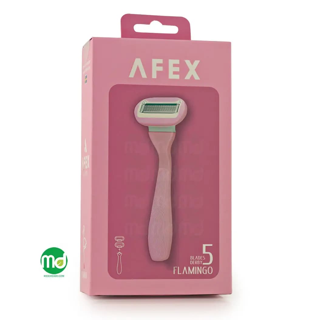 تیغ اصلاح 5 لبه افکس مدل فلامینگو چند بار مصرف 1 عدد