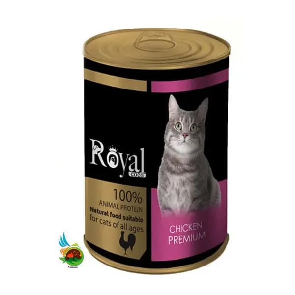 کنسرو پته گربه رویال کوکو با طعم گوشت مرغ Royal coco وزن ۳۸۰ گرم