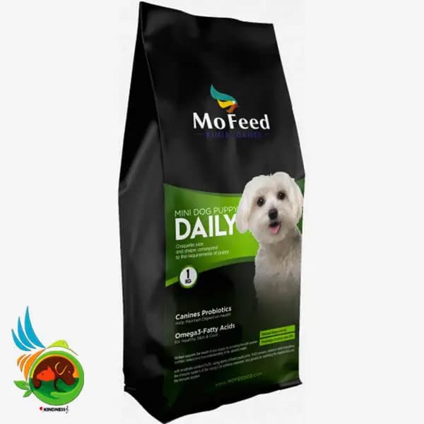 غذای خشک توله سگ نژاد کوچک مفید Mofeed mini dog puppy dry food وزن ۲ کیلوگرم