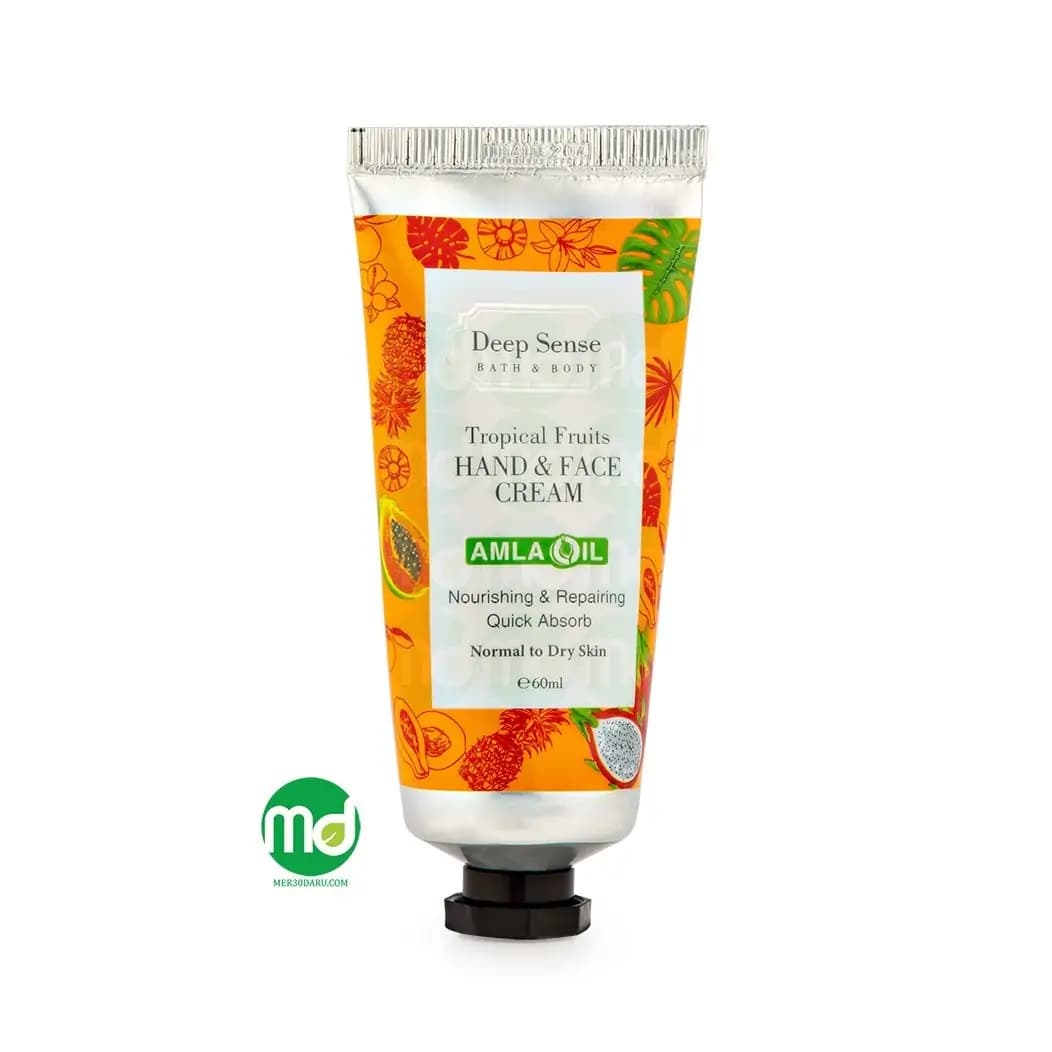 کرم مرطوب کننده دست و صورت دیپ سنس برای پوست خشک 60ml