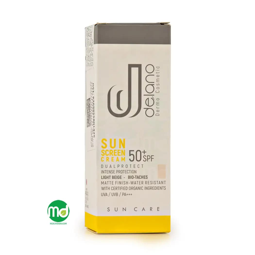 کرم ضد آفتاب رنگی و روشن کننده دلانو مدل بایوتچ +SPF 50